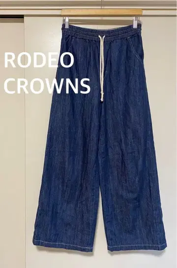 RODEO CROWNS 로데오 크라운 데님 와이드 팬츠 전체 밴딩