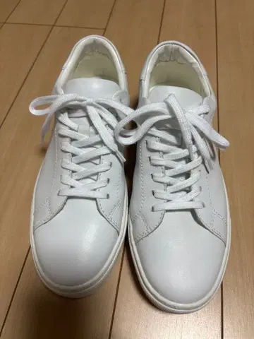 GU 리얼 가죽 스니커즈+E 27.0cm 화이트