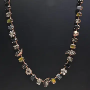 아마로 PG 목걸이 플라워 리프 AMARO 핑크 골드