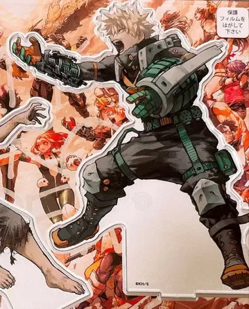 히로아카 원화전 아크릴 MEGA 피규어 아크릴 스탠드 바쿠고 카츠키만