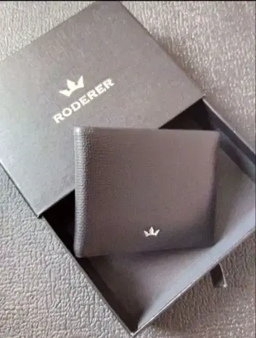 RODERER 블랙 접이식 지갑 2단 접이식 지갑 로데레 재팬