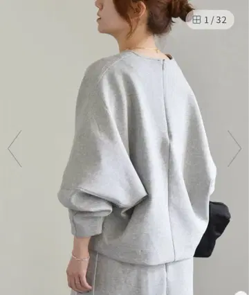 quaranciel 분또 백지퍼 돌먼 풀오버 라이트 그레이