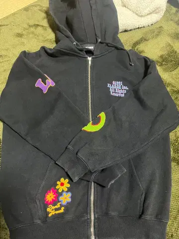 XLARGE 1991년제 집업 후드티