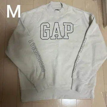 GAP 하이넥 트레이닝복 맨투맨 로고 속기모