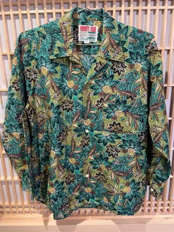 레트로 구제 의류 FAVORITE GEAR 꽃무늬 셔츠