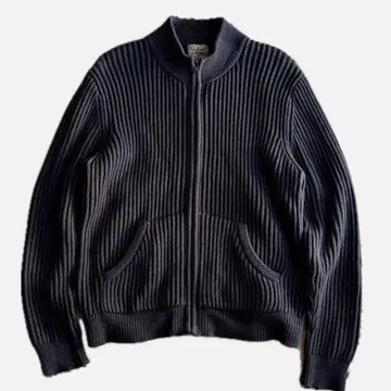 90s l.l.bean cotton knit drivers jacket