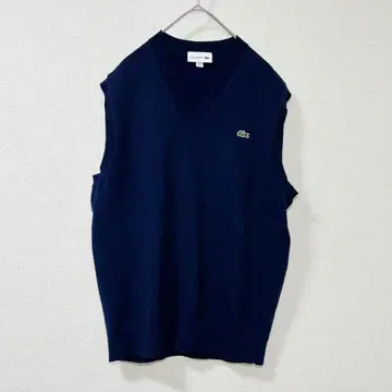 라코스테 네이비 니트 베스트 L lacoste