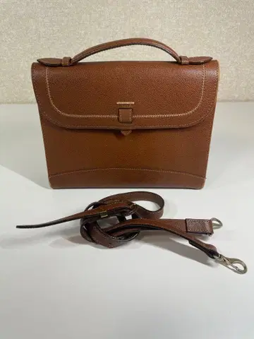 마리끌레르 marie claire 브라운 가죽 핸드백 숄더