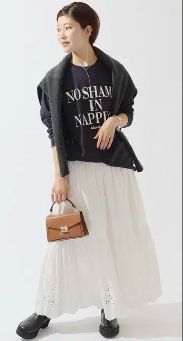 spick and span 자수 레이스 스커트