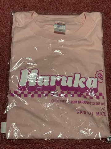 사쿠라바 하루카 핑크 T셔츠 XL