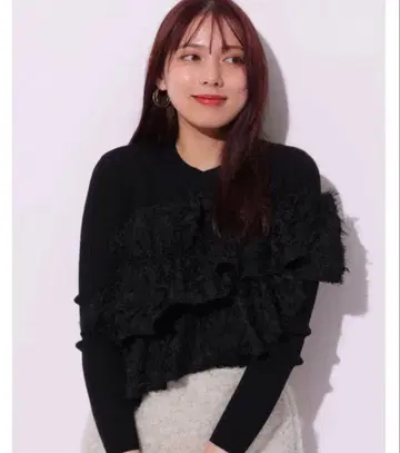 마이 스트라다 샤기 프릴 니트