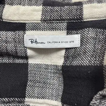 Ron Herman 체크 무늬 긴팔 셔츠