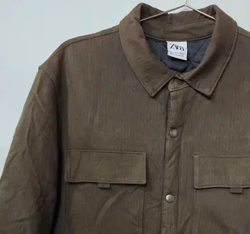 ZARA 브라운 안감 퀼팅 자켓