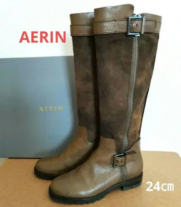 AERIN 아린 롱 부츠 7M 24cm 자키 부츠