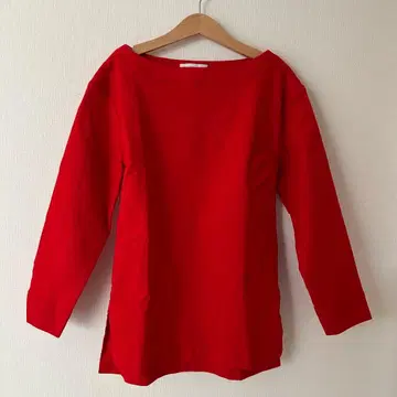 매디슨 블루 7부 소매 티셔츠 풀오버 빨간색 레드 01