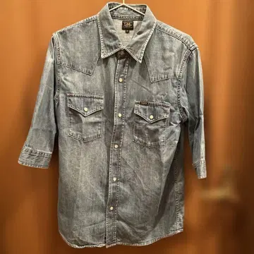 Lee 칠부 데님 셔츠 여성용