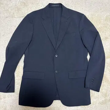 유니클로 감동 자켓 네이비 싱글 브레스 비즈니스 자켓