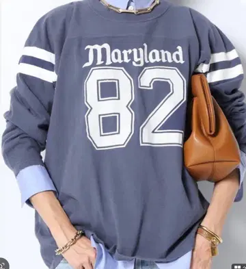 SURT 서트 Maryland풋볼 티셔츠 풋볼 네이비