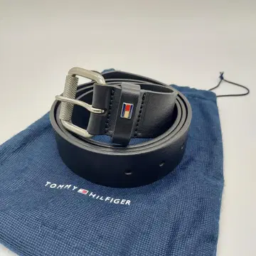 미사용에 가까운 타미힐피거 벨트 블랙 가죽