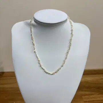 담수 펄 심플 롱 목걸이