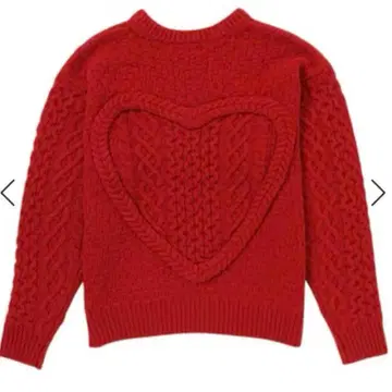 nknit cable 2way KNIT RED 24W