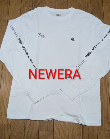 NEW ERA 화이트 긴팔 티셔츠 L
