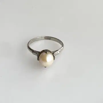 펄 실버 반지