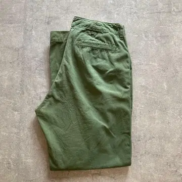 JAPAN BLUE JEANS 오카야마 데님 치노 팬츠 W32 그린 계열