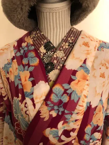 워셔블 기모노 교토 기모노마치 코몬 다이쇼 로망