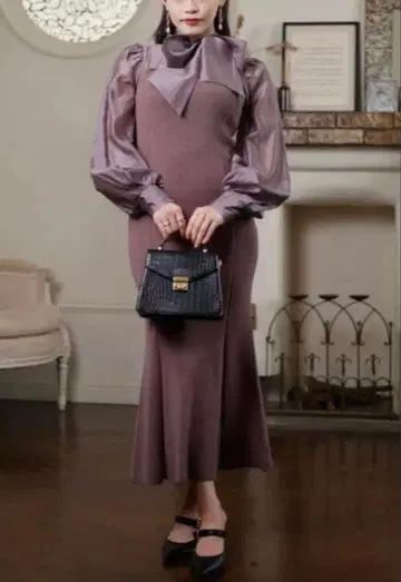 립 서비스 클래시컬 도킹 머메이드 원피스