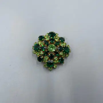 20 빈티지 빈티지풍 그린 컬러 크리스탈 브로치