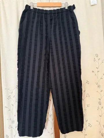 [ 자우 ] 스트라이프 와이드 팬츠