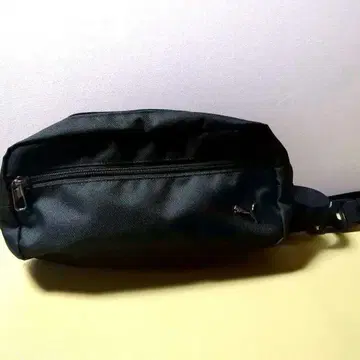 나일론 블랙 바디백 더블 지퍼