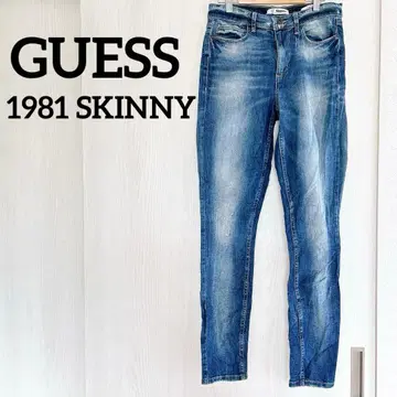 1점 한정 GUESS 1981 스키니 데님 라이트 블루