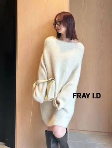 FRAY I.D 라쿤 니트 미니 원피스 프레이 아이디 2023AW