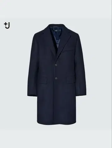 UNIQLO +J 체스터 코트 네이비 [S 사이즈]