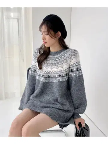 노르딕 니트 Heather