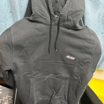 PALACE 프론트 로고 후드티 S 그레이