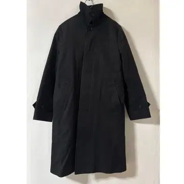 HYKE 스탠드 카라 롱 코트 다크 그레이 S