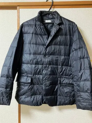 글로벌 워크 남성용 다운 자켓 L 사이즈 블랙