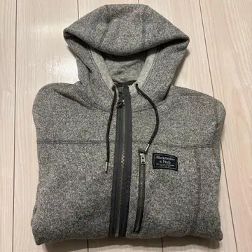Abercrombie & Fitch 풀 지퍼 후디 S 사이즈 그레이