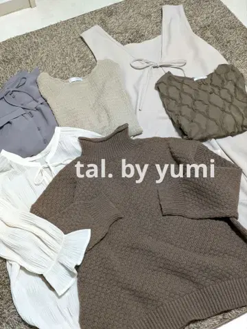 tal. by yumi 미색 브라운 계열 가을/겨울 코디  새상품급 다수