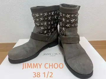 지미추 JIMMY CHOO 부츠 브라운 스웨이드 스터드