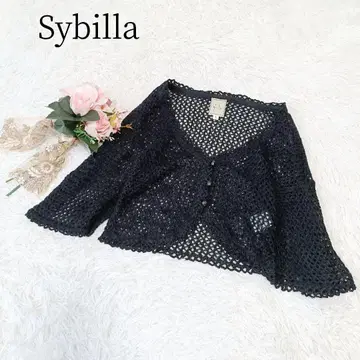 [ 시빌라/Sybilla ] 가디건 블랙 겉옷 린넨 일본제 블랙