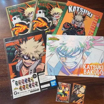 바쿠고 카츠키 클리어 파일 5장 카드 2장 묶음 판매