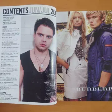 해외 잡지 2 OUT MAGAZINE 2009년 6월호 세바스티안 스탠