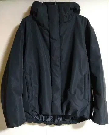 무인양품 워셔블 솜 후드 자켓 L 블랙