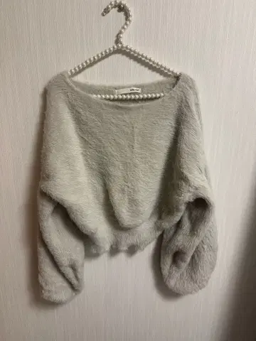 [ ROYAL PARTY ] 그레이 나일론 긴팔 스웨터 F 사이즈