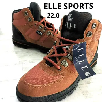 택 포함 ELLE SPORTS 트레킹 슈즈 브라운 22.0