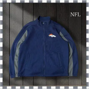 1439/NFL 덴버 브롱코스 팀 자수 로고 플리스 풀 집업 XL